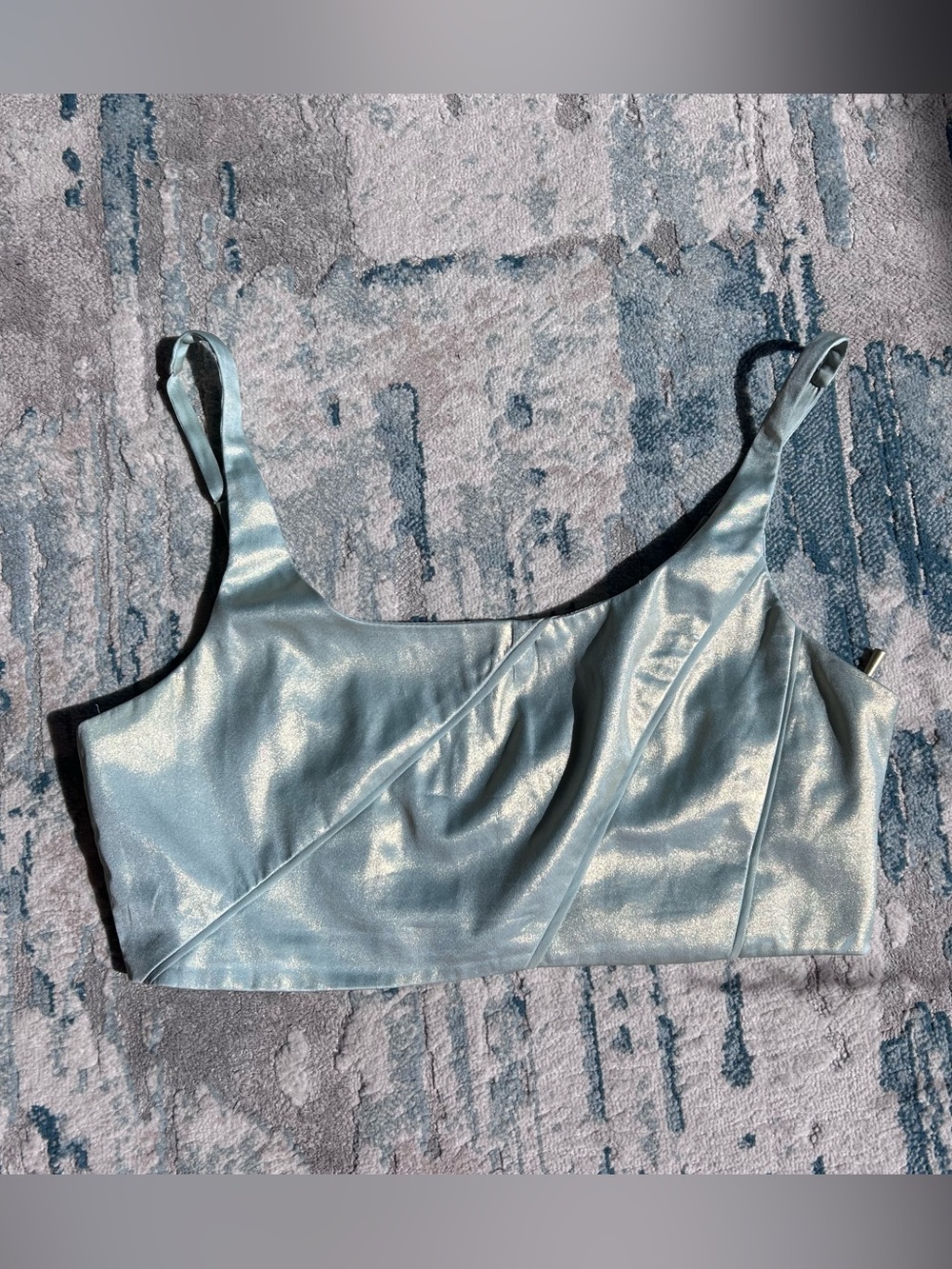 Kimchi Blue - Mint Shimmer Crop Top